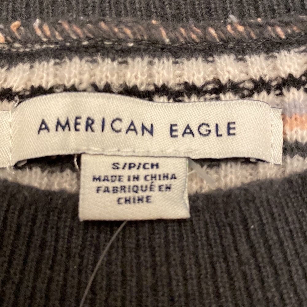 Nwt American eagle striped ribbed sweater size small - Picture 3 of 5